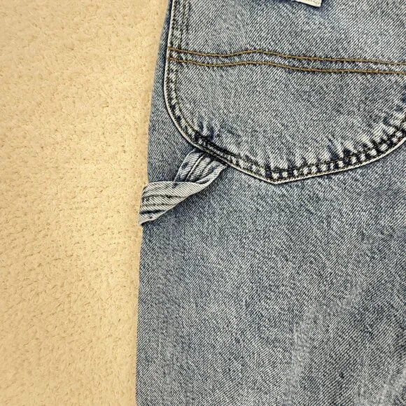 Vintage Lee Workwear Womens Wide-Leg Denim Jeans, Size 30, High-Waist Relax Fit - Picture 7 of 10